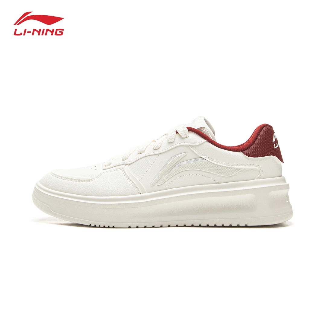 李宁元宵女鞋板鞋2025秋季新款低帮百搭小白鞋潮流透气轻便休闲鞋