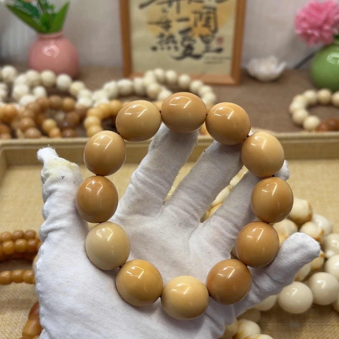 吊坠菩提根/象牙果22干磨瑕疵牙果鹅蛋550