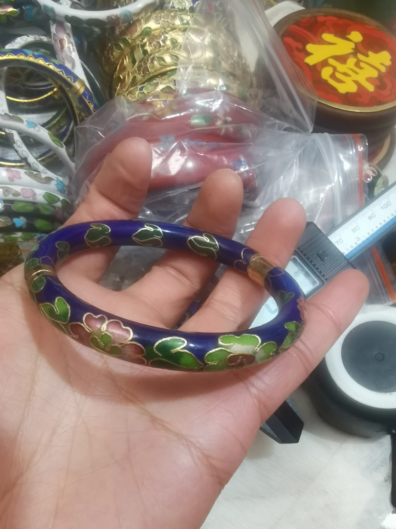 非物质文化遗产景泰蓝开口手镯