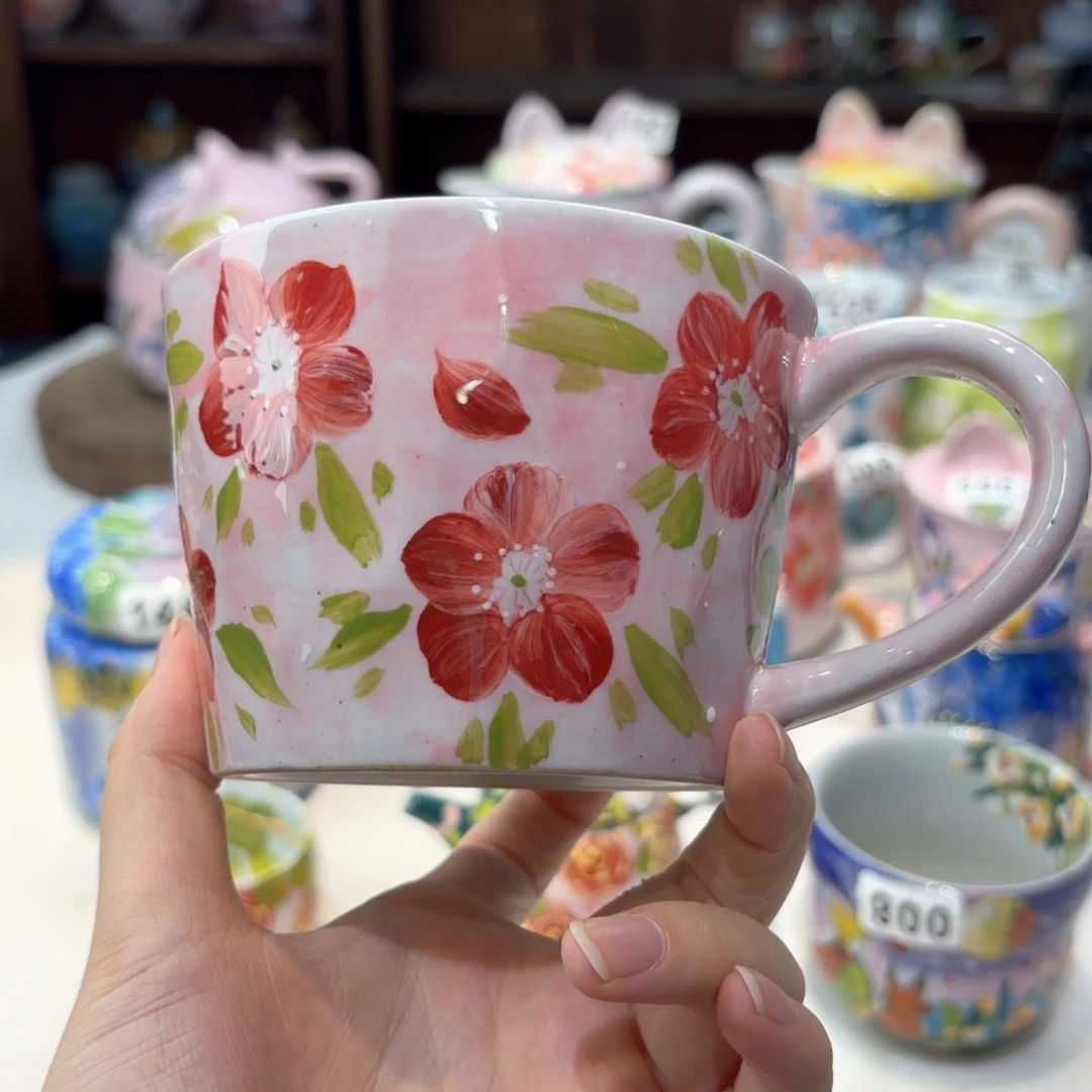 景德镇手绘高温釉下彩陶瓷茶具