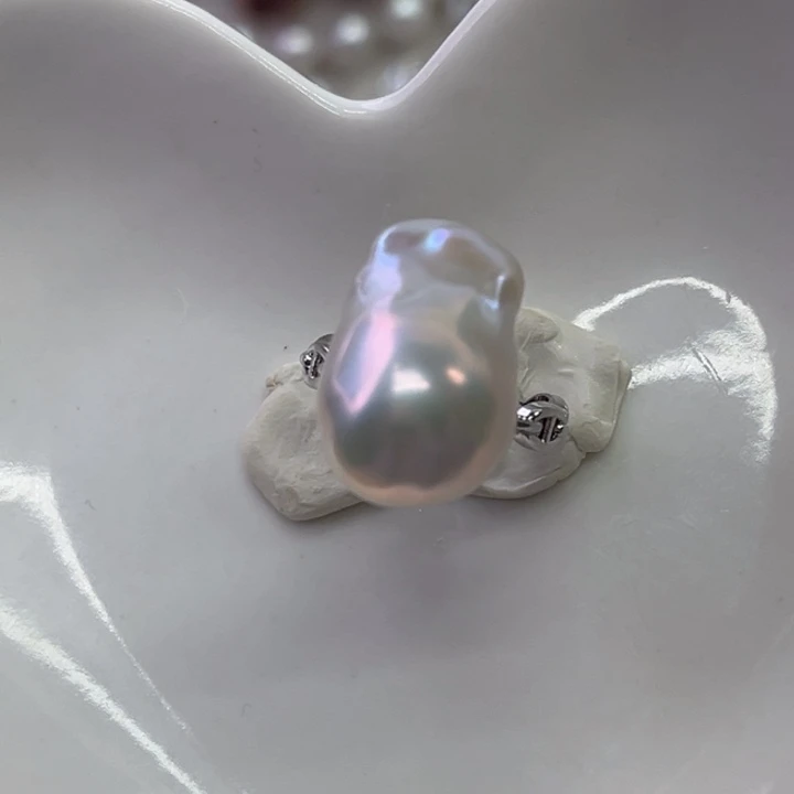 未镶嵌淡水珍珠戒指