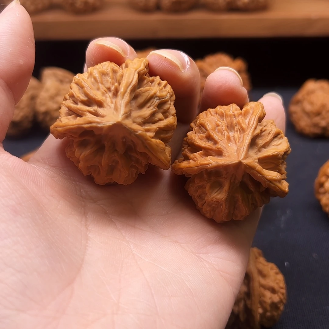 核桃把件帝王三棱奔40全品