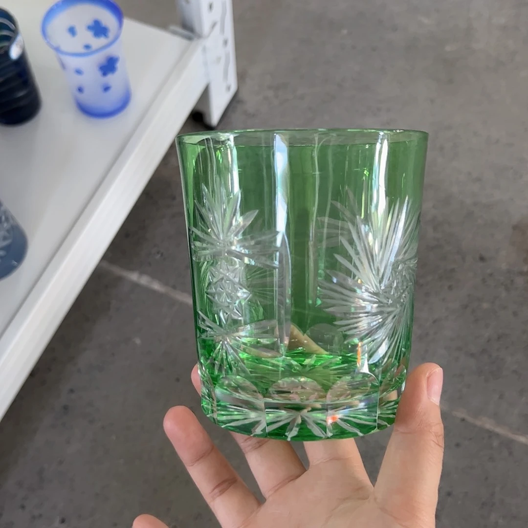 墨***知手柄款水晶玻璃如图一个