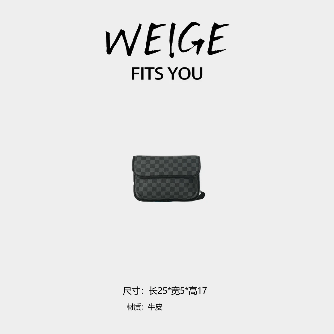 【高定系列】2025时尚休闲百搭通勤女士单肩斜跨包60384QT-黑色