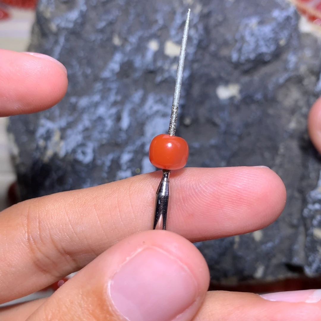 游***声南红玛瑙未镶嵌老型7.1×6过渡