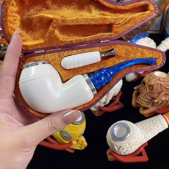 海泡石烟斗牛头斗