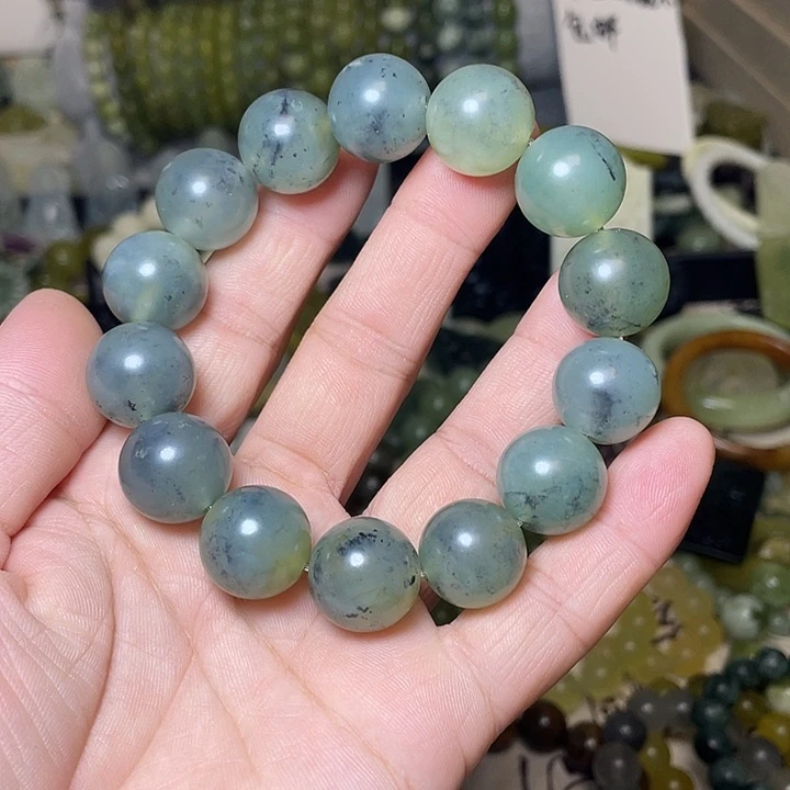 蛇纹石玉未镶嵌手链