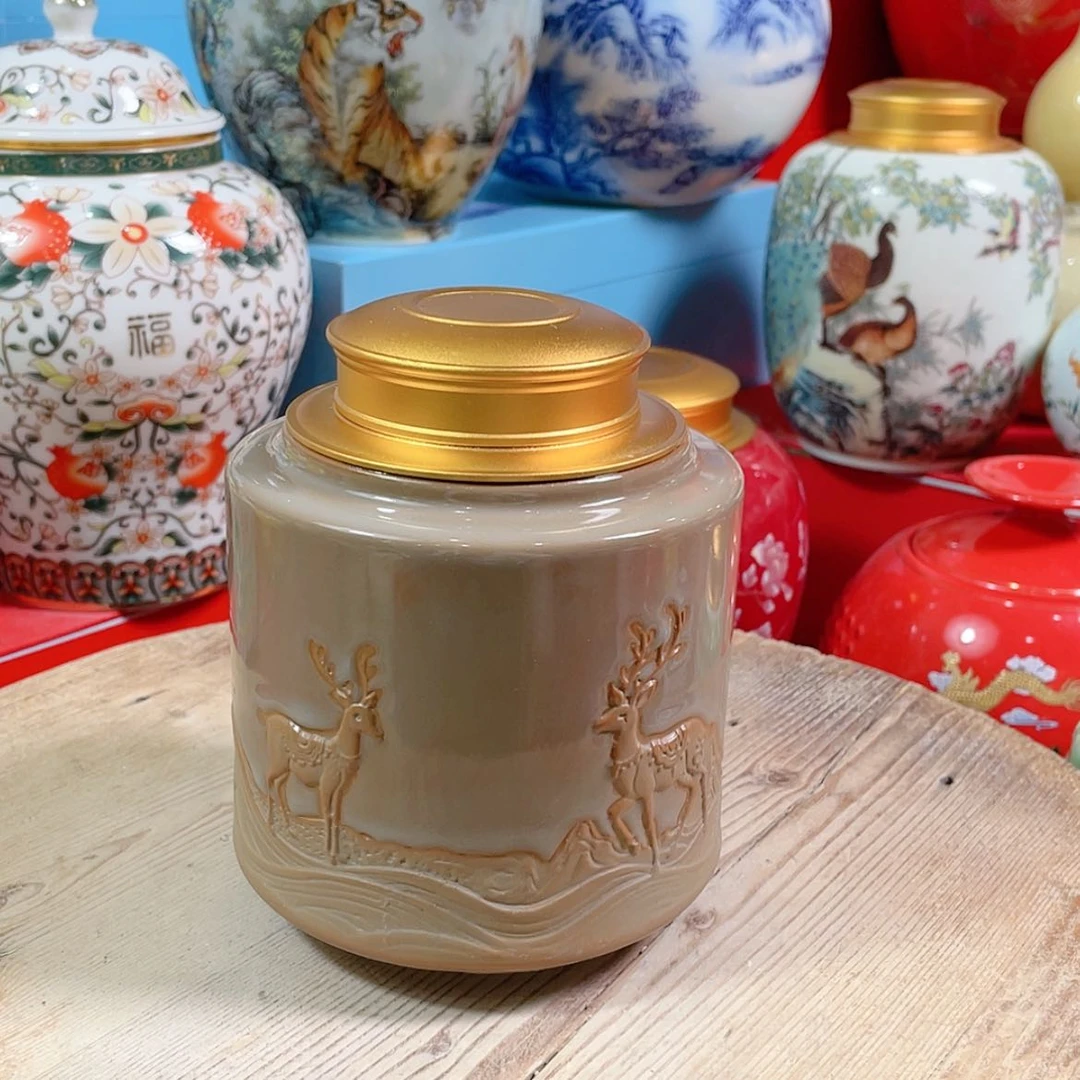 【闪购商品】罐陶瓷茶叶罐密封罐