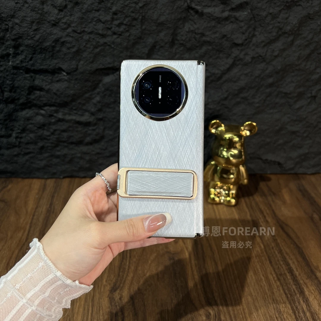 适用于华为matex5手机壳matex6折叠屏x3保护套旋转支架金丝后壳外