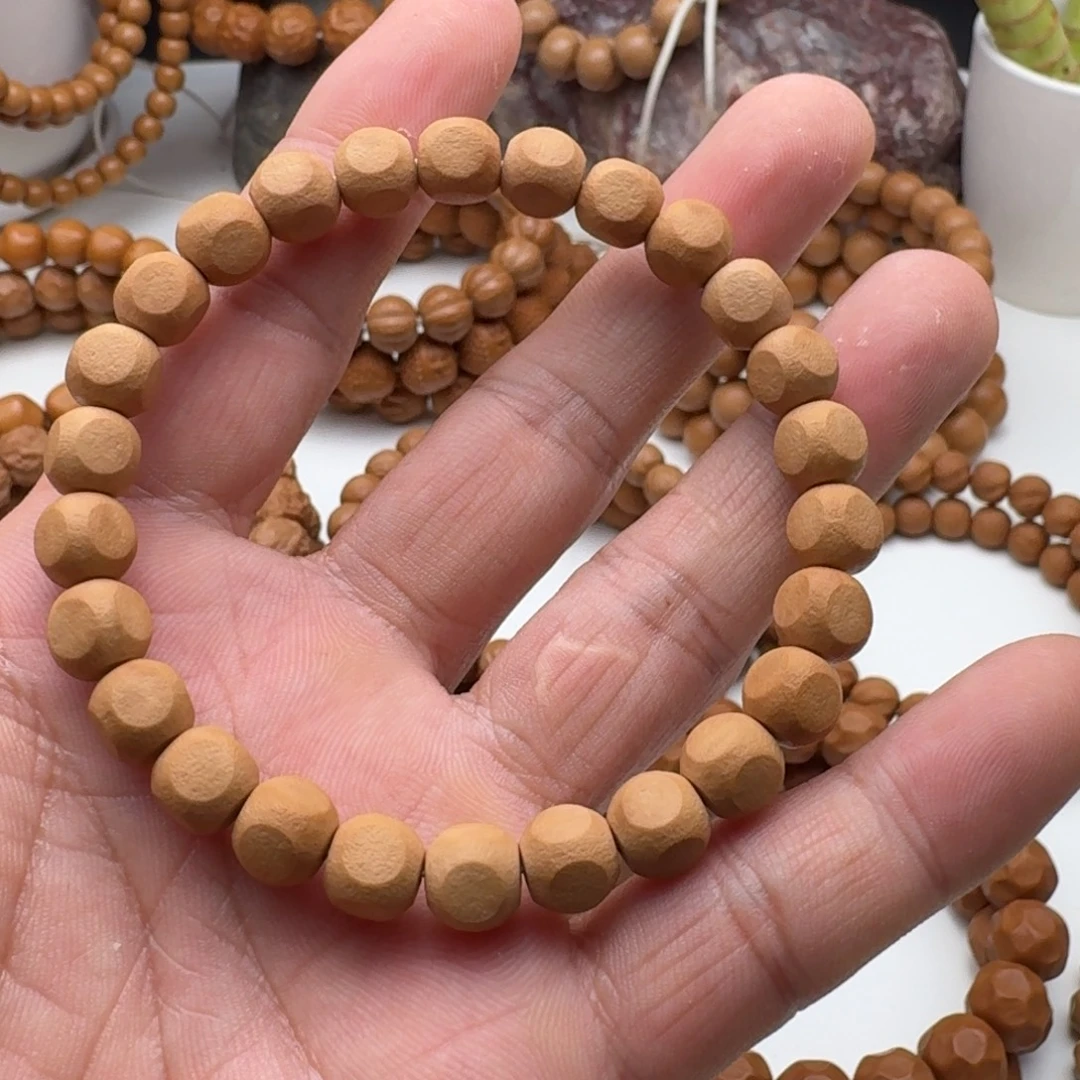 猴头核桃手串全品无瑕8+锤纹六方