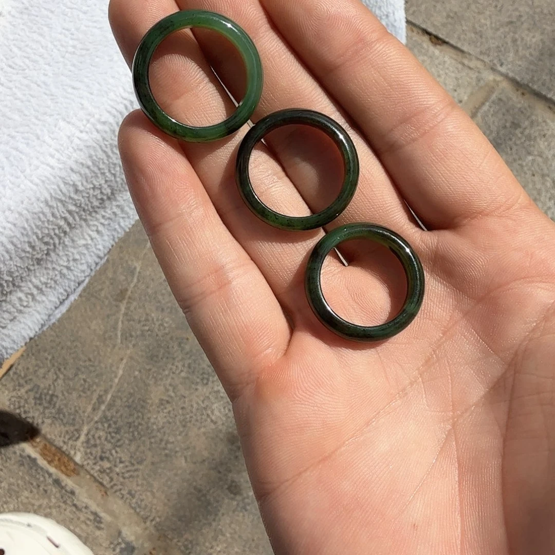 和田玉（白玉）未镶嵌颈饰戒圈多样性发货拍一发一