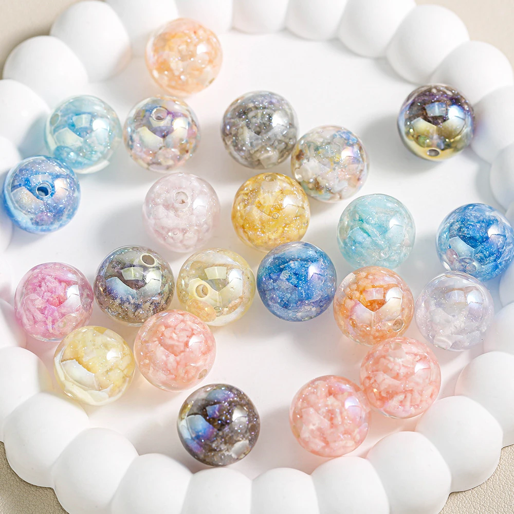 【海蒂加】琉璃锦1.5直孔16MM圆珠DIY手工