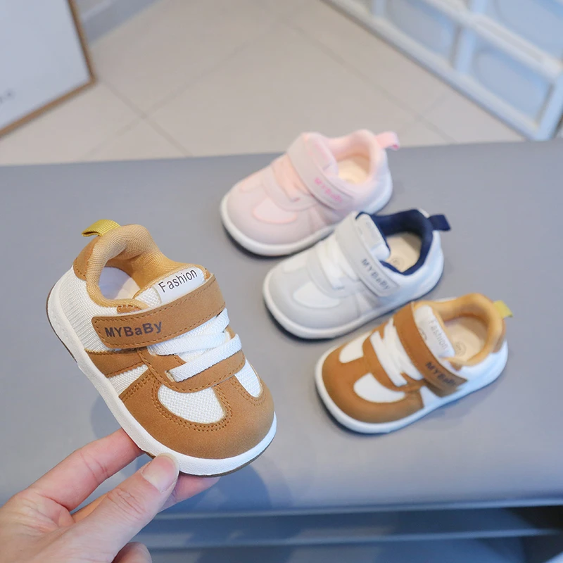 新款宝宝软底学步鞋春秋季婴儿鞋子0-2岁1男童透气女童幼儿德训鞋