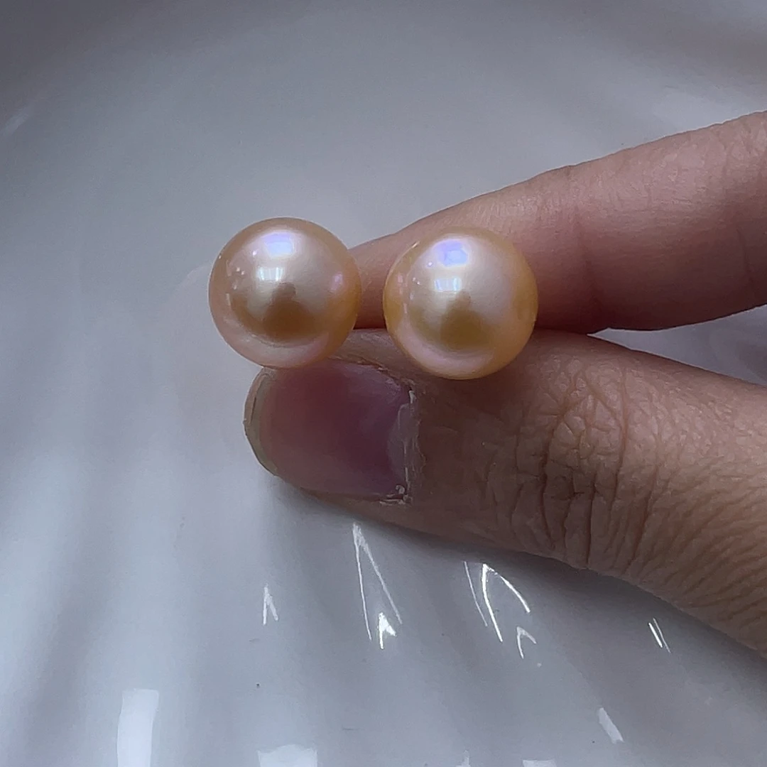 耳饰淡水珍珠银S925镶嵌