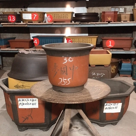 紫砂紫砂花盆包邮