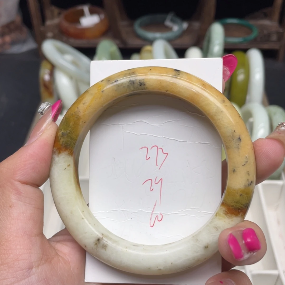 未镶嵌蛇纹石玉手镯