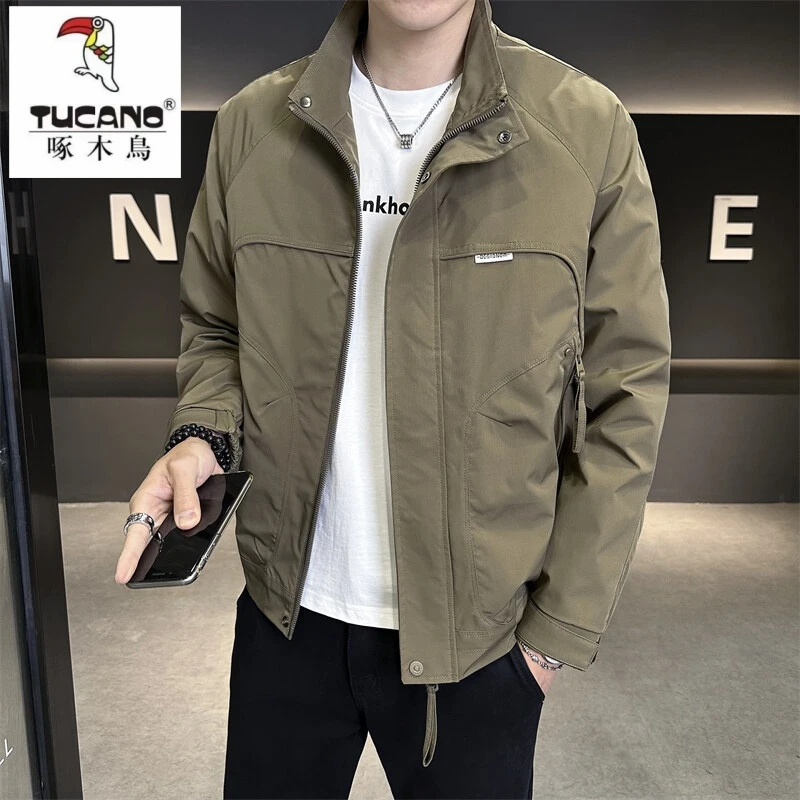 TUCANO/啄木鳥男士外套2025春季新款立领帅气工装青年百搭夹克潮