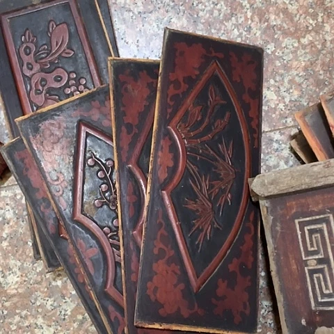 香榧木厚**物4个孤品木雕68