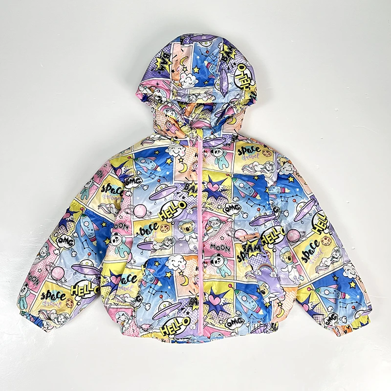 可拉比特童装春秋季女童轻薄羽绒服外套FL1340904