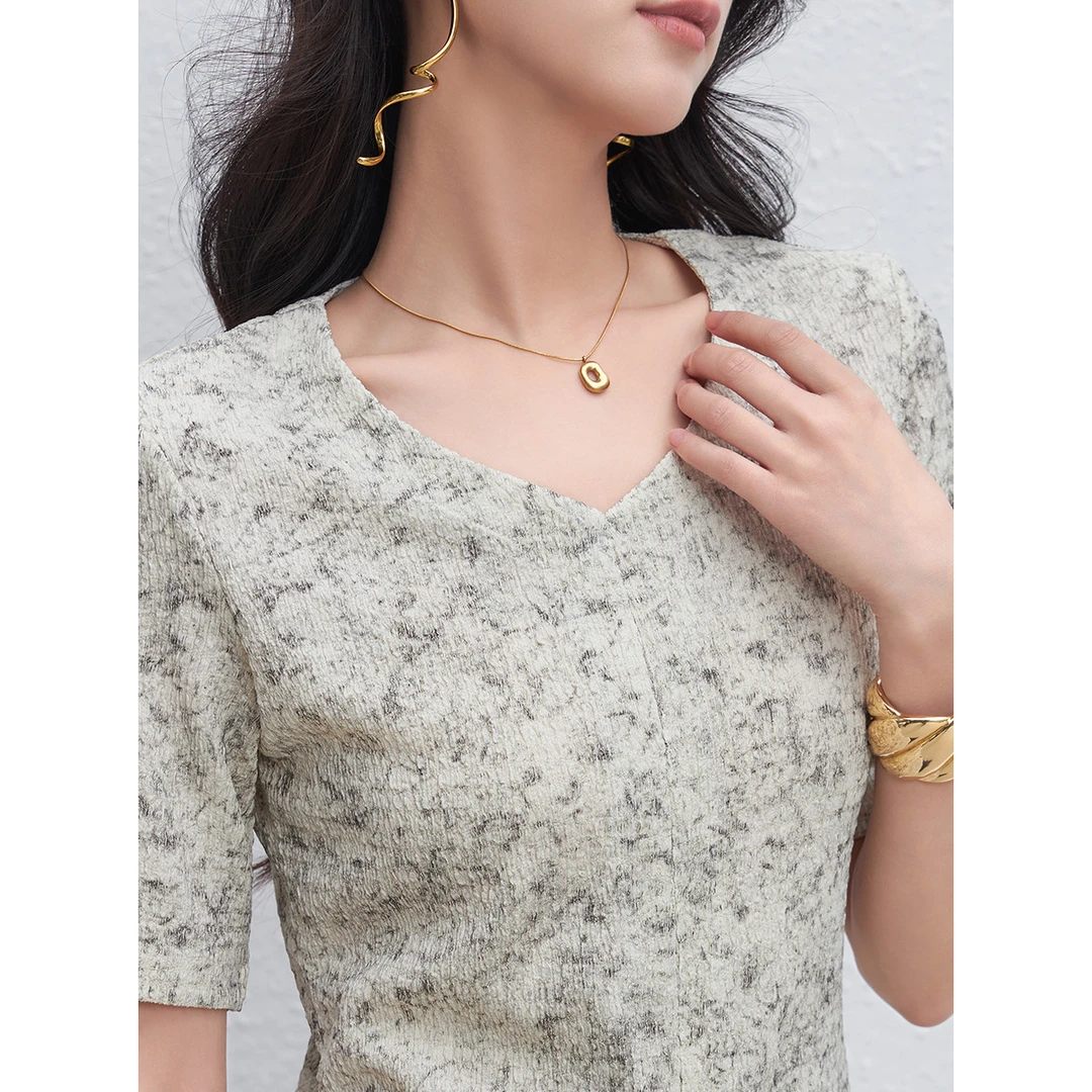 【薇薇专属】EVA OUXIU/伊华欧秀T恤ZS-E-51-27037-YL