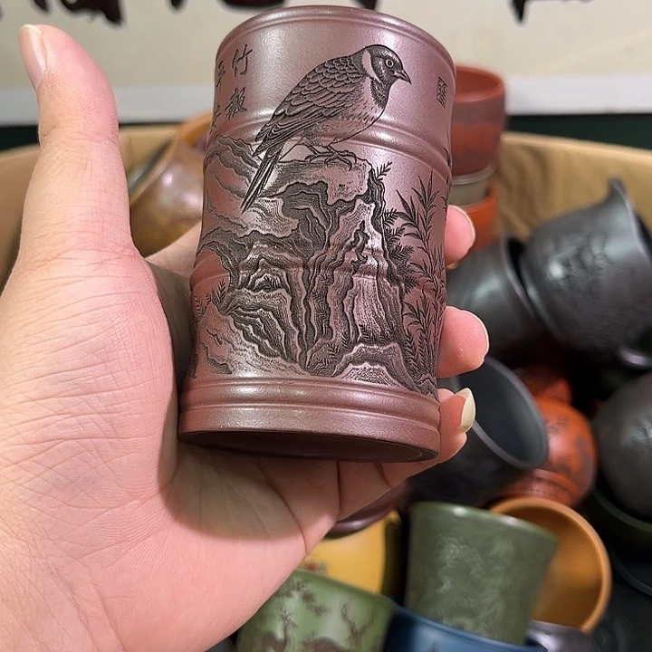 茶杯紫砂全手工紫砂主人杯