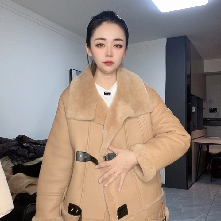 绵羊皮美丽奴皮毛一体微瑕福利M115斤内