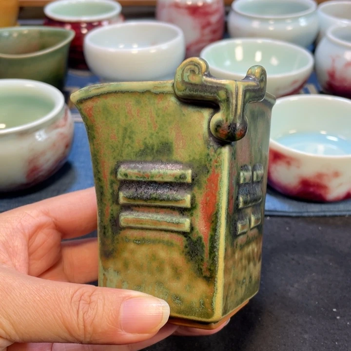 摆件八卦四方公道杯