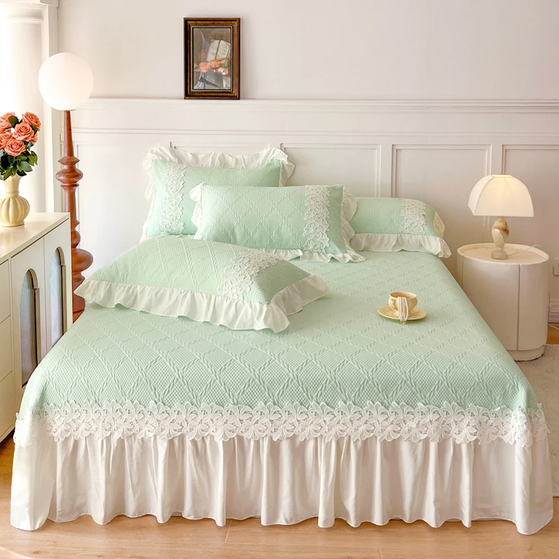 【高货品质】A类PE速冷凉席三件套床盖款软席子夏季凉感丝空调席