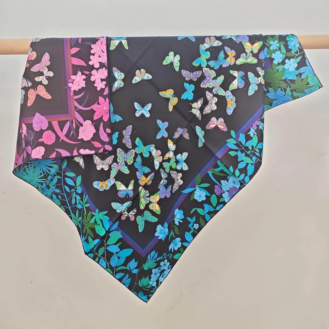 18m/m斜纹绸 90方巾