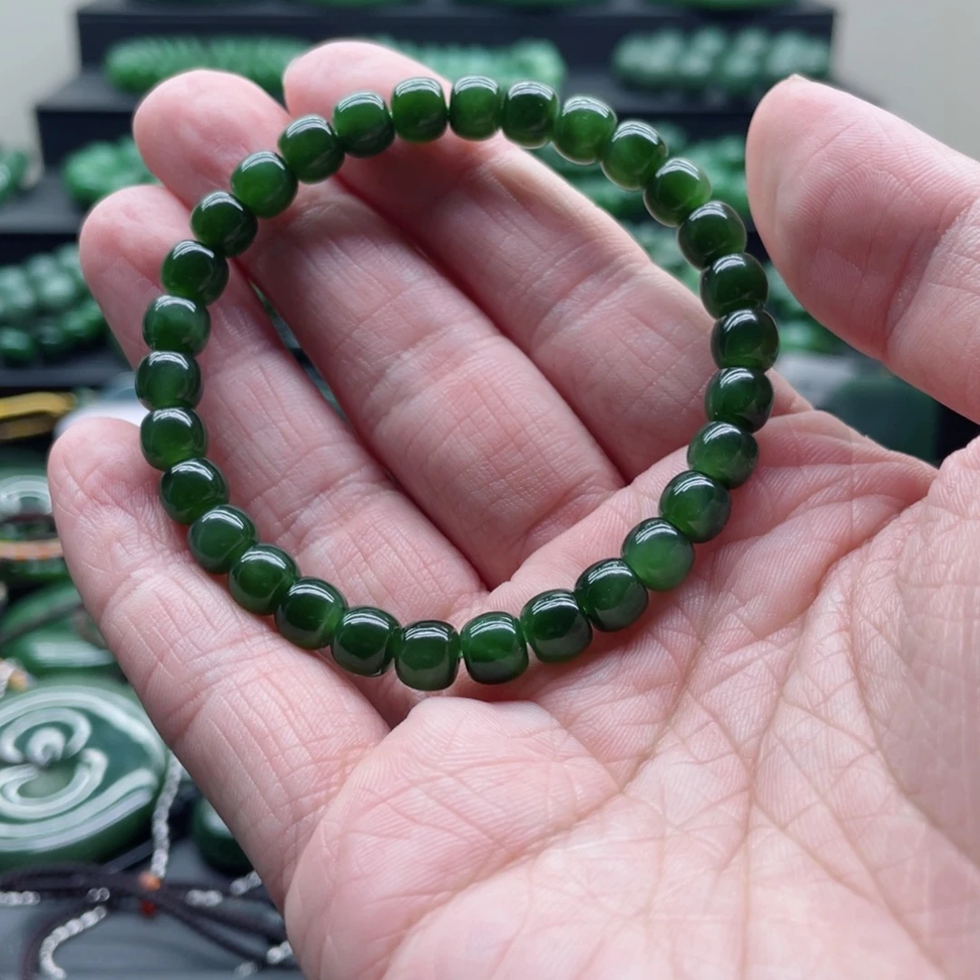 和田玉（碧玉）未镶嵌手链