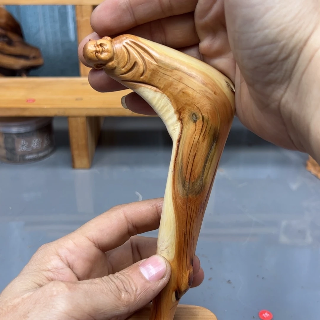 海***月木崖柏木摆件手把件