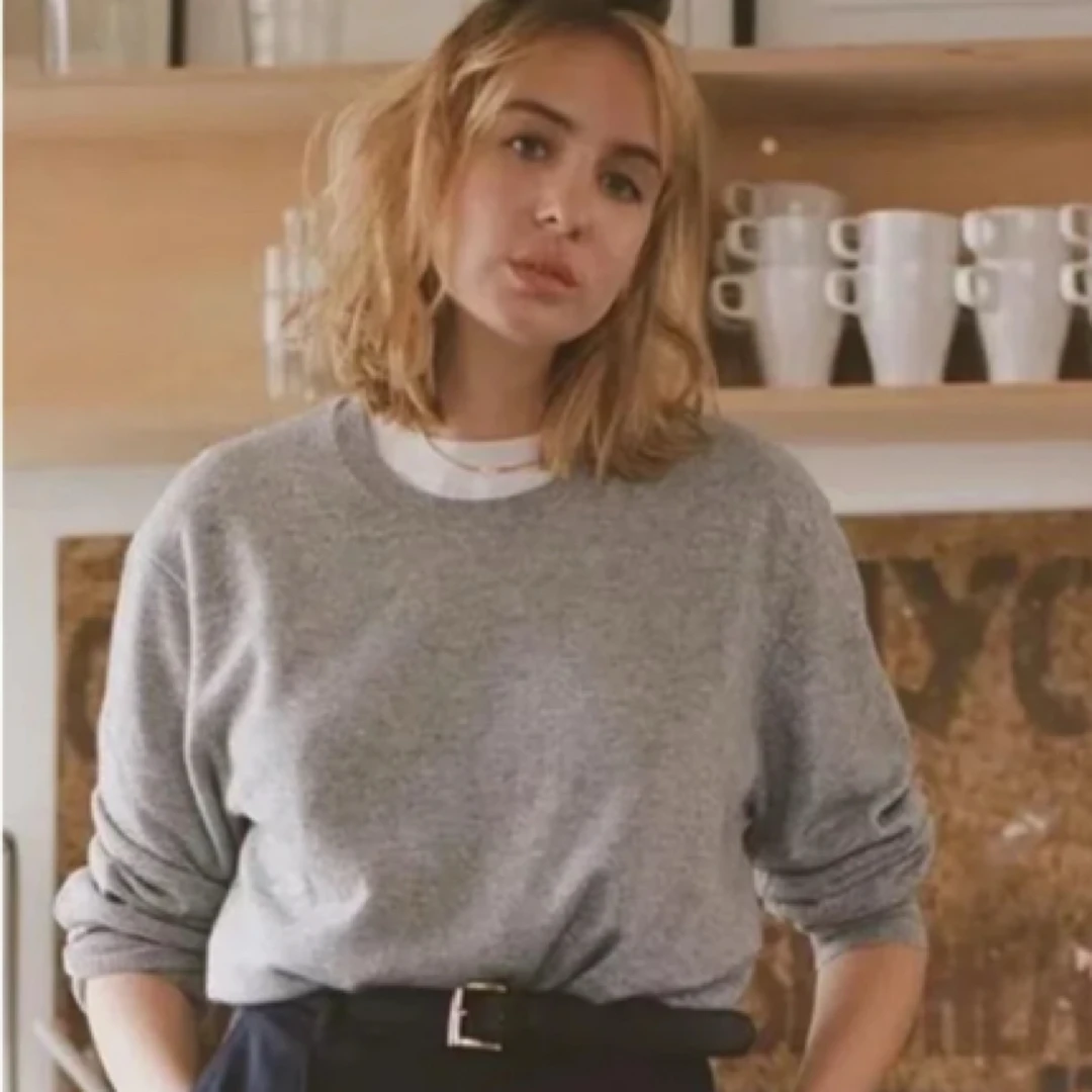 95新 BURBERRY/博柏利 内里格纹羊绒毛衣 L码 99新YSC0343