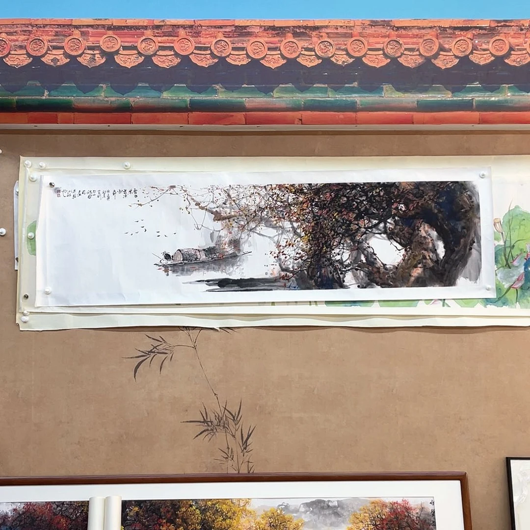 国画手绘国画，李有训原创