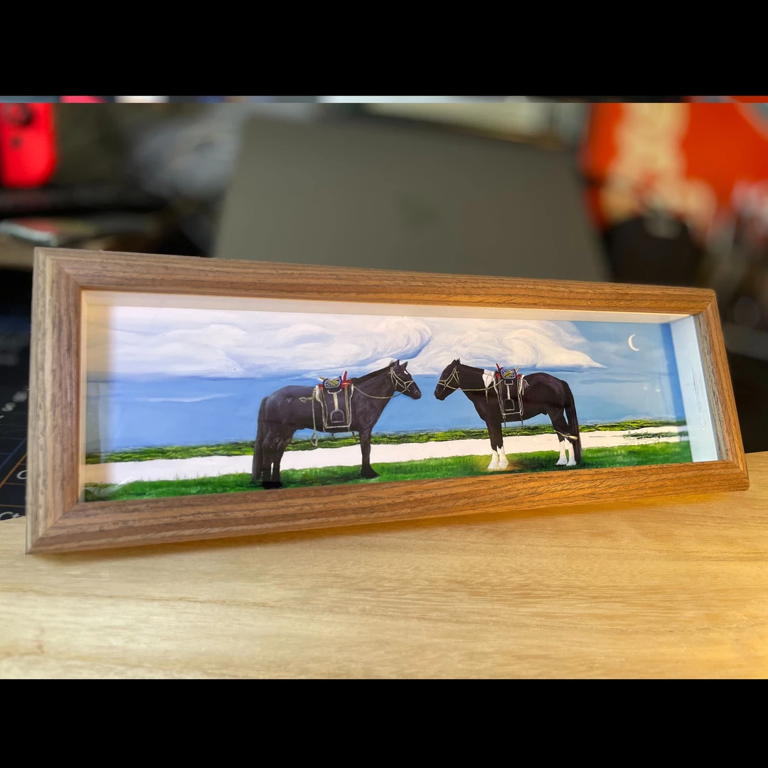 【新商福利】蒙古元素网红款摆台高端草原骏马桌面小摆件电视柜摆件