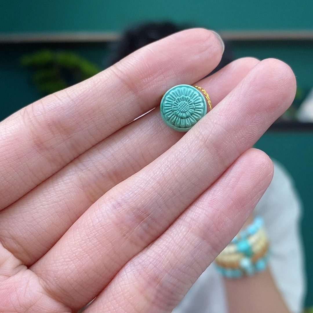 未镶嵌绿松石珠宝奇石