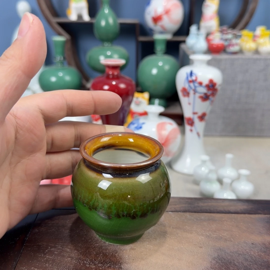 陶瓷手工小花器摆件