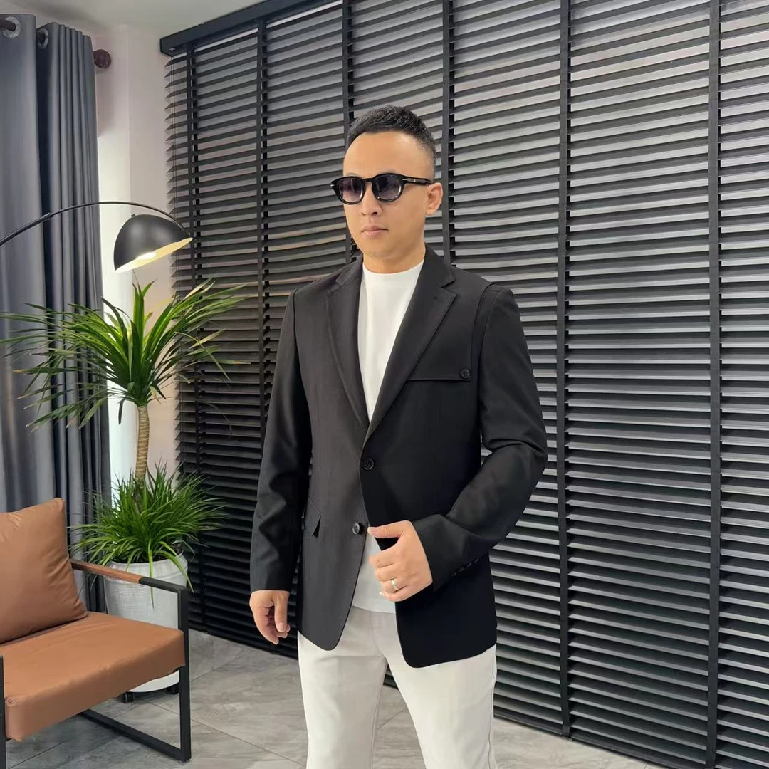 张先生欧货•6031春秋款男士轻奢百搭商务休闲时尚修身简约西服