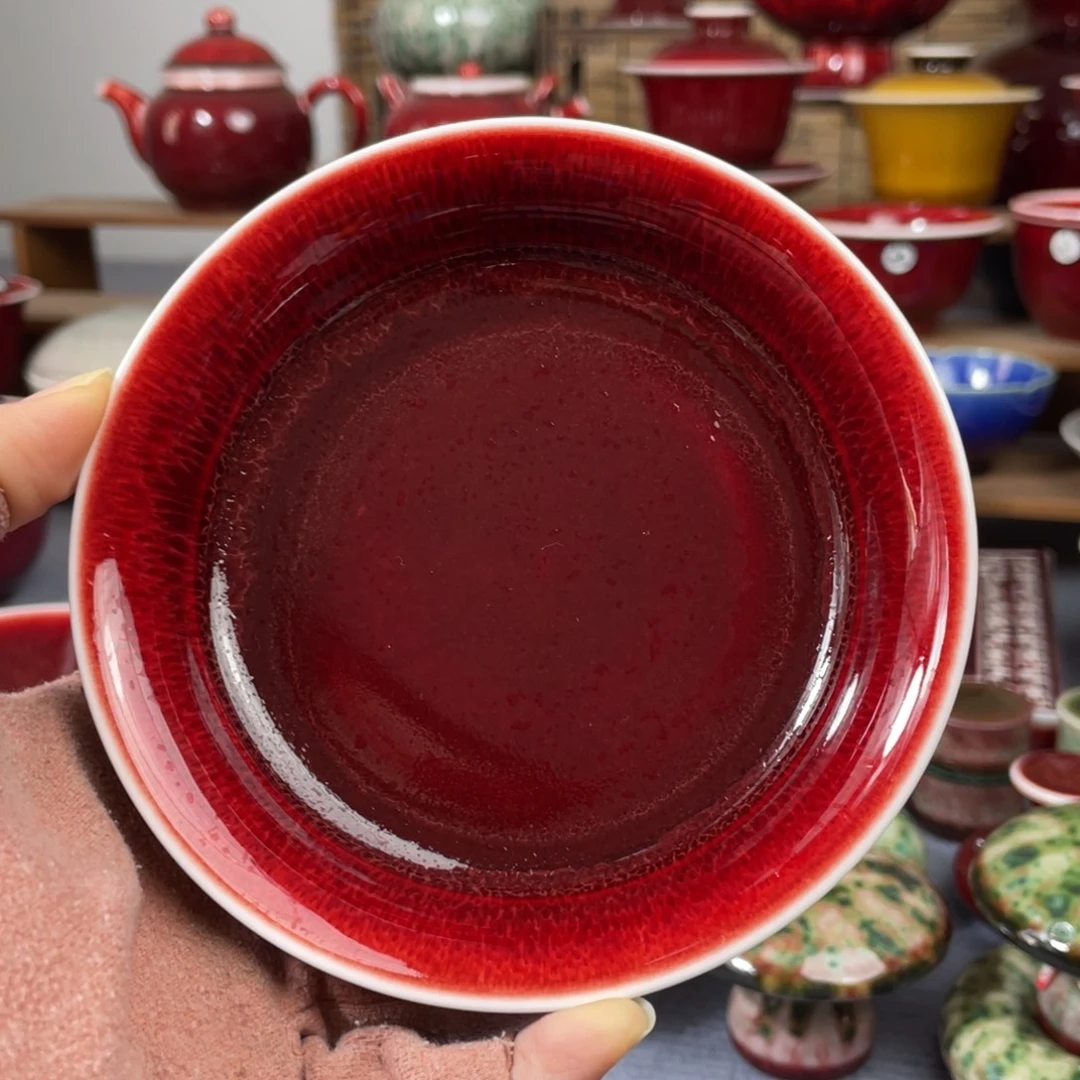景德镇原矿陶瓷 壶承 11.8cm