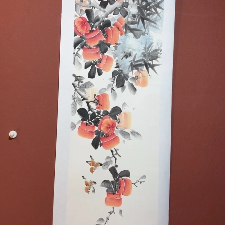 国画听兰老师花鸟