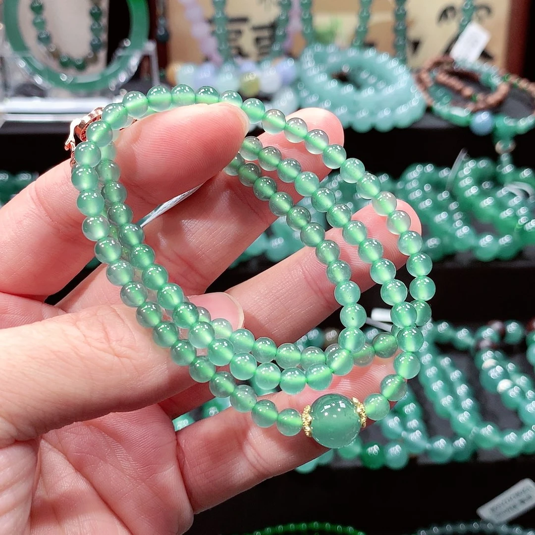 翡翠未镶嵌手链卡5