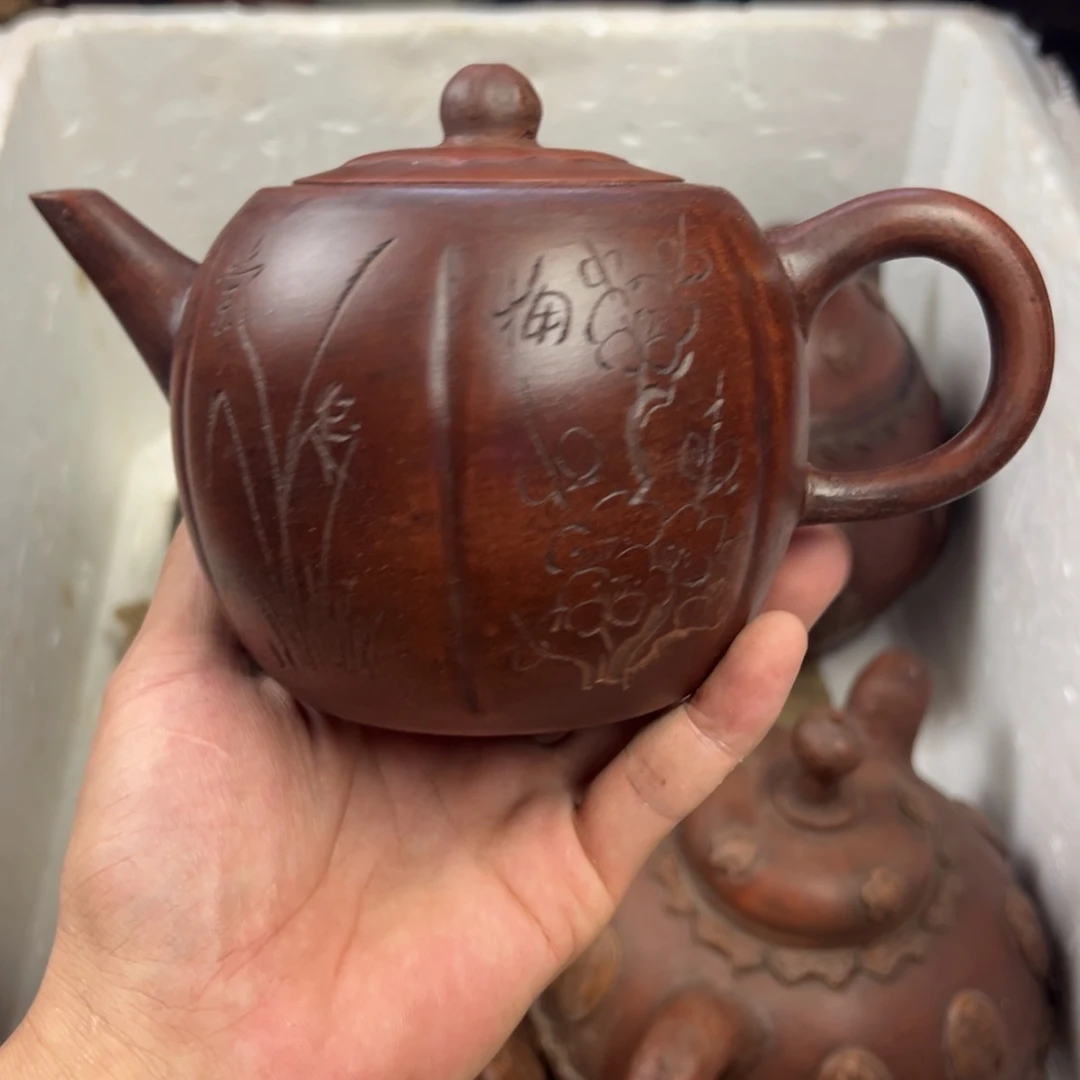茶壶紫砂宜兴原矿紫砂壶500毫升容量