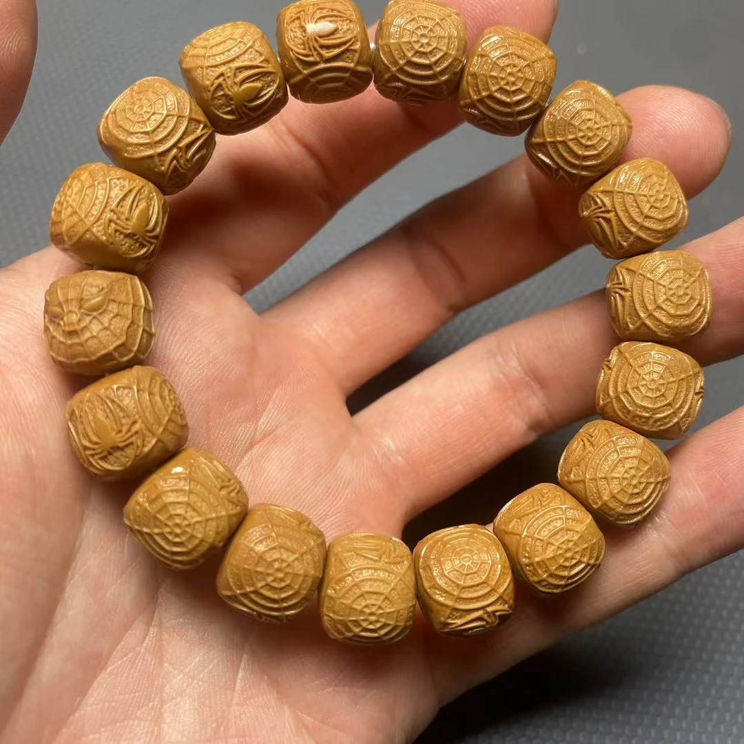 猴头雕刻 大尺寸老型蜘蛛侠手串