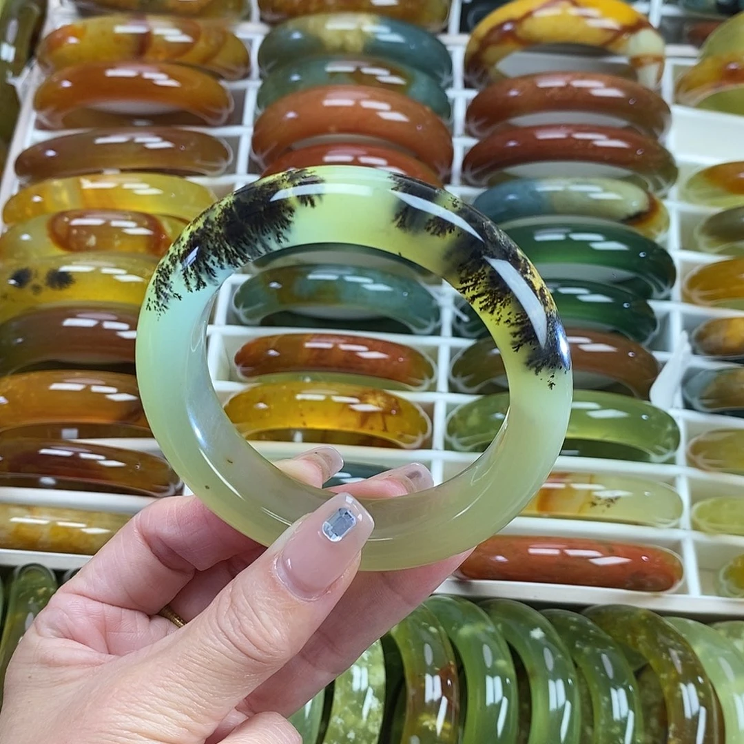 未镶嵌蛇纹石玉手镯60