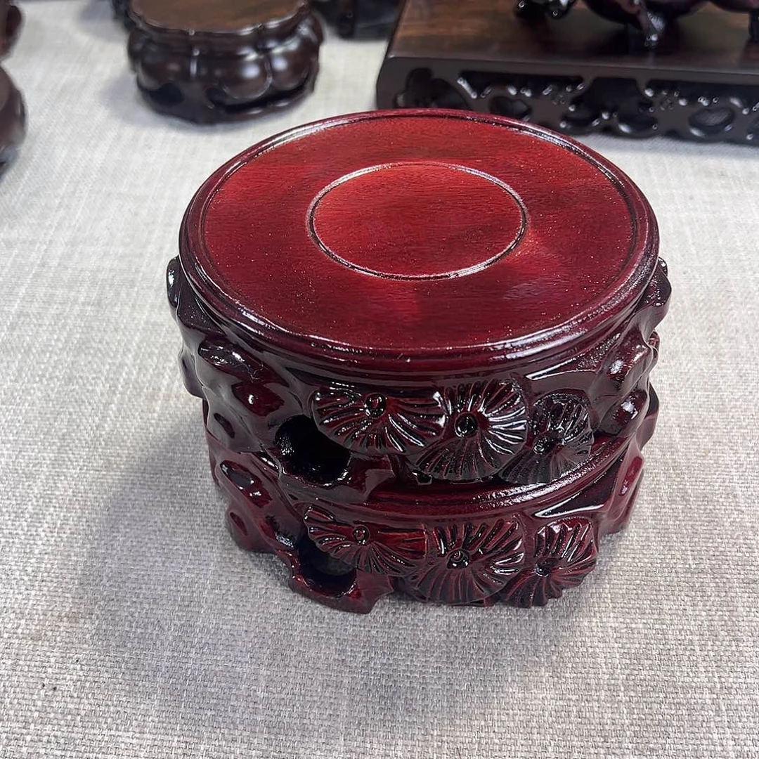 红木底座精雕工艺品