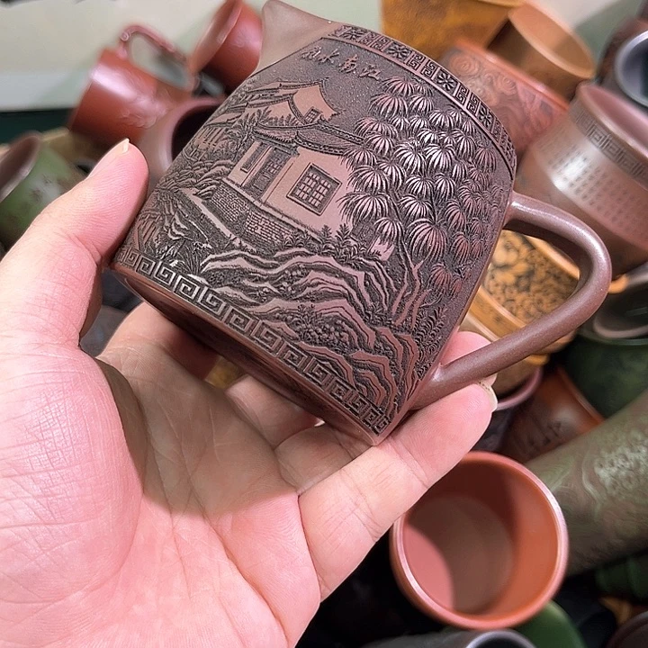 茶杯紫砂全手工紫砂主人杯
