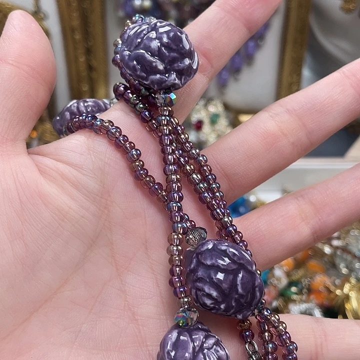 合成碳硅石纯铜vintage中古首饰清库存