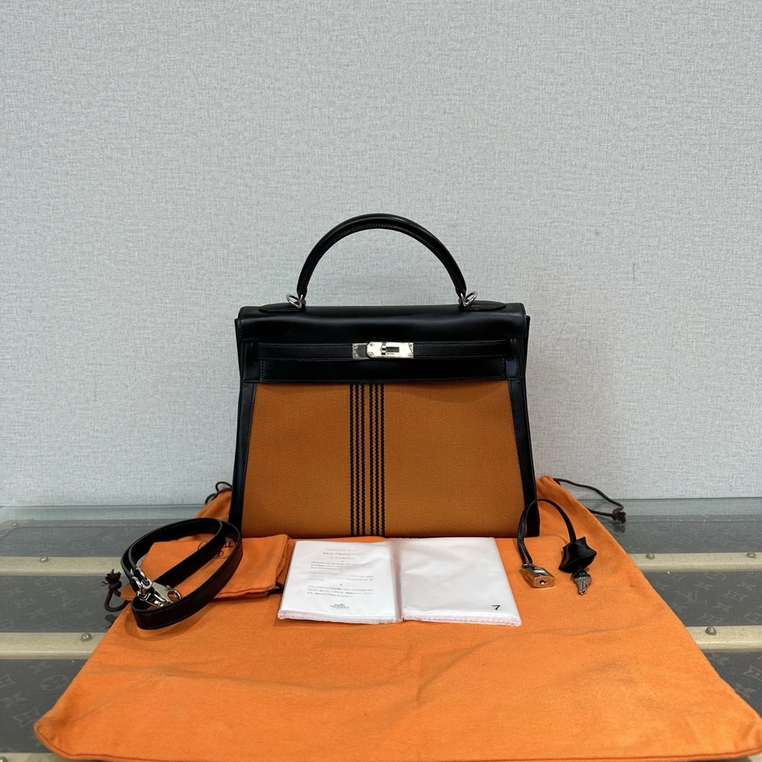 99新 Hermes/爱马仕 尼罗河限定kelly32手提斜挎包16981