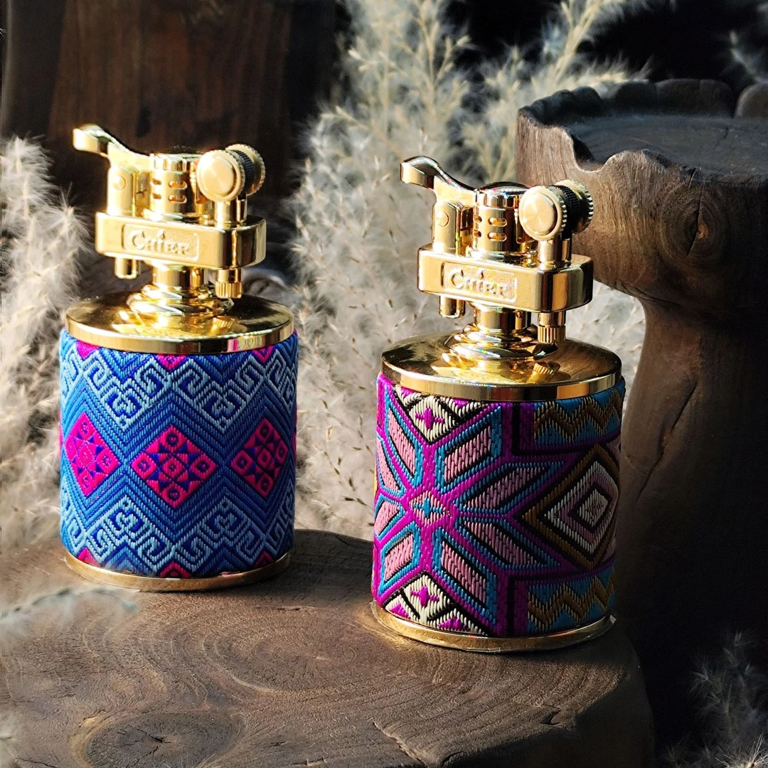 谭湘光 | 广西非遗壮锦复古打火机饰品