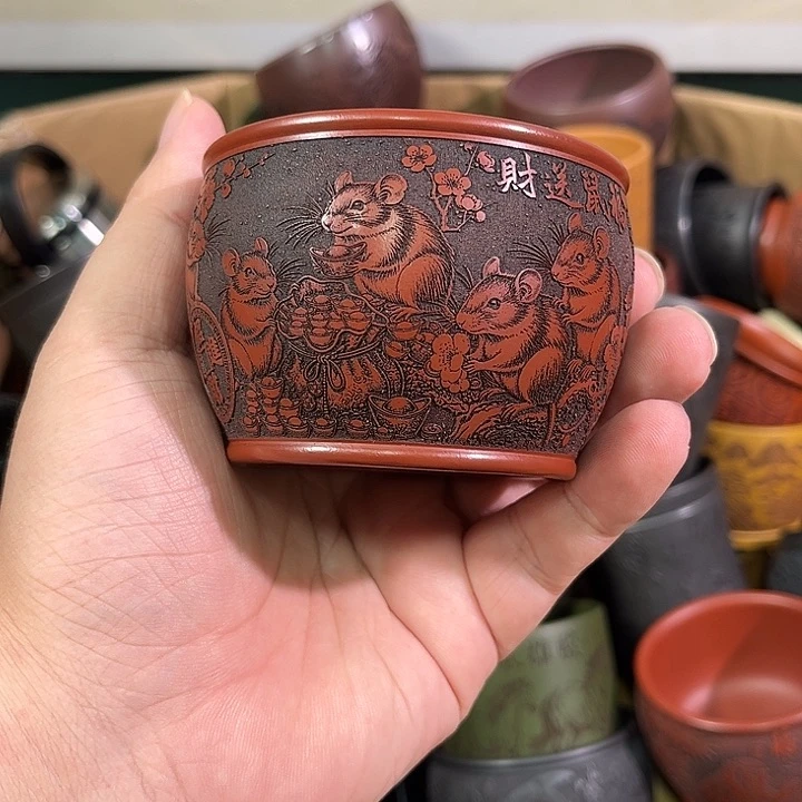 茶杯紫砂全手工紫砂主人杯