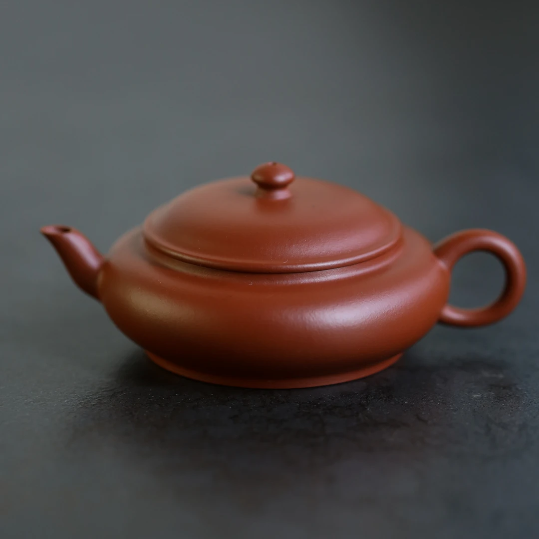 集物华福利竞拍 I 陆相山房 安德敏全手工制 朱泥【扁鼓】110cc